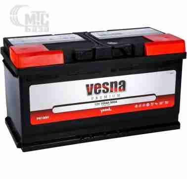 Аккумуляторы Аккумулятор Vesna Premium [415100] 6СТ-100 Ач R EN900 А 353x175x190мм